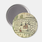 Aimant Empire aztèque de Montezuma, carte du monde antiqu (Recto/Verso)