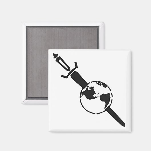 Aimant Empire Terrien (blanc) (Recto/Verso)