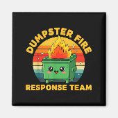 Aimant Employee Dumpster Fire Resnse Team Ugly Christmas  (Devant)