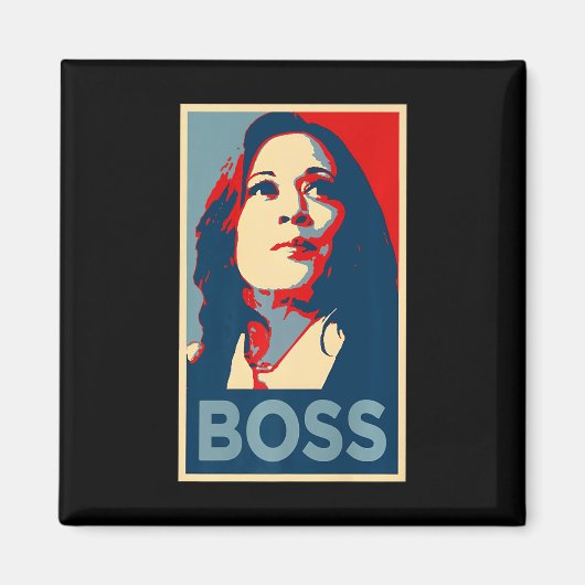 Aimant Empower Boss Kamala Harris Hope Poster 47 Rally Wo (Devant)