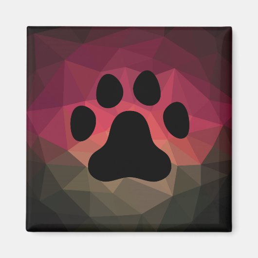 Aimant Empreinte de l'animal, patte de l'animal, effet gé (Devant)