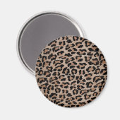 Aimant empreinte de léopard cheetah (Recto/Verso)