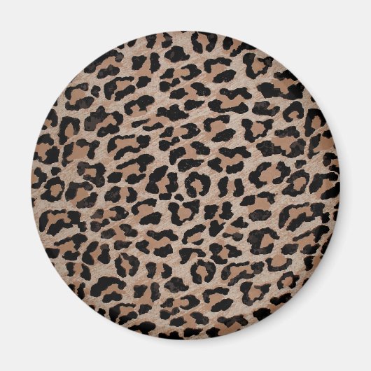 Aimant empreinte de léopard cheetah (Devant)