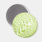 Aimant Empreinte de léopard de chaux (Recto/Verso)