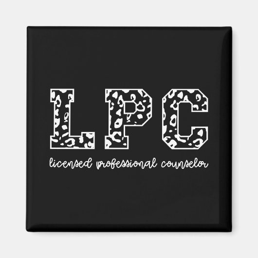 Aimant Empreinte de léopard de conseiller professionnel a (Devant)