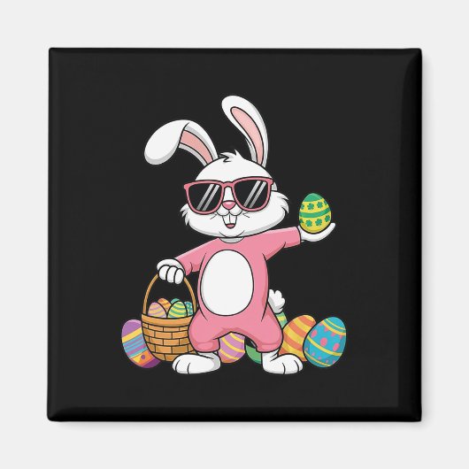 Aimant Empreinte de léopard Lapin Bunny Blowbble Gum Est (Devant)