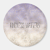 Aimant Empreinte de léopard Ombre or violet fille (Devant)