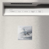 Aimant Empreinte de loup de neige (In Situ (Lave-vaisselle))