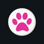 Aimant Empreinte de patte<br><div class="desc">Paw,  print,  chien,  chat,  animal de compagnie,  chiot,  chaton,  sympathie,  gardien,  souvenir</div>