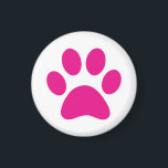 Aimant Empreinte de patte<br><div class="desc">Paw,  print,  chien,  chat,  animal de compagnie,  chiot,  chaton,  sympathie,  gardien,  souvenir</div>