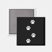 Aimant Empreinte de patte chien chat animal de compagnie (Recto/Verso)
