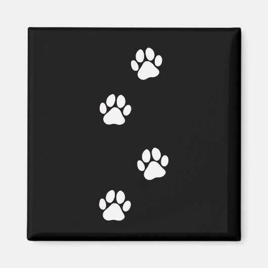 Aimant Empreinte de patte chien chat animal de compagnie (Devant)