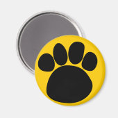 Aimant Empreinte de patte de chien à l'aimant à mâchoires (Recto/Verso)