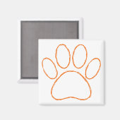 Aimant Empreinte de patte de chiot (Recto/Verso)
