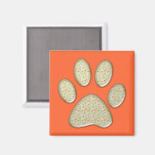 Aimant empreinte de patte kitty (Recto/Verso)