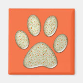 Aimant empreinte de patte kitty (Devant)