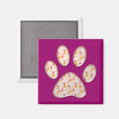 Aimant empreinte de patte kitty (Recto/Verso)