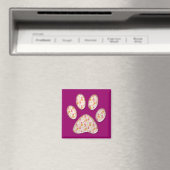 Aimant empreinte de patte kitty (In Situ (Lave-vaisselle))