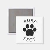 Aimant Empreinte de patte parfait pour chat (Recto/Verso)