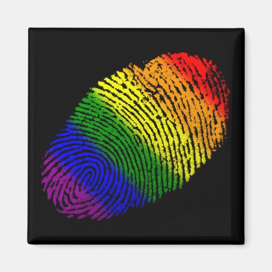 Aimant Empreinte LGBT (Devant)