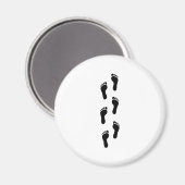 Aimant Empreinte - Pieds (Recto/Verso)