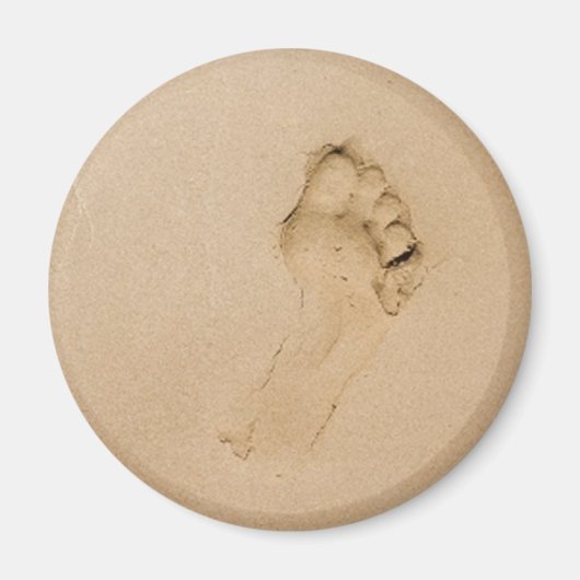 Aimant Empreinte sur la plage (Devant)