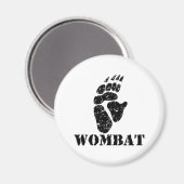 Aimant Empreinte Wombat (Recto/Verso)