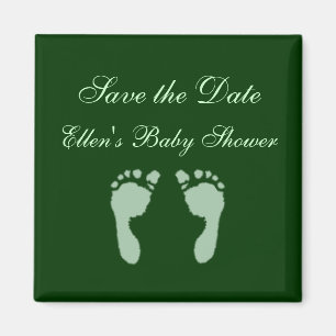 Aimant Empreintes bébé (vert)