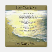 Aimant Empreintes Dans L'Aimant Carré Sable 2 Pouces (Devant)