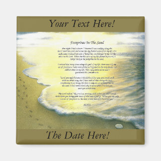 Aimant Empreintes Dans L'Aimant Carré Sable 2 Pouces