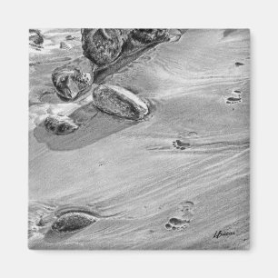 Aimant Empreintes dans le sable