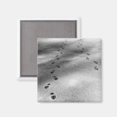 Aimant Empreintes de neige (Recto/Verso)