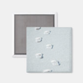 Aimant Empreintes de neige (Recto/Verso)