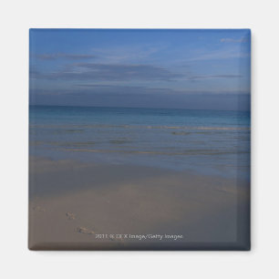 Aimant Empreintes de pas sur la plage