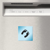 Aimant Empreintes nues bleu (In Situ (Lave-vaisselle))