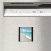 Aimant Empreintes sur la plage de sable blanc, Pittoresqu (In Situ (Lave-vaisselle))