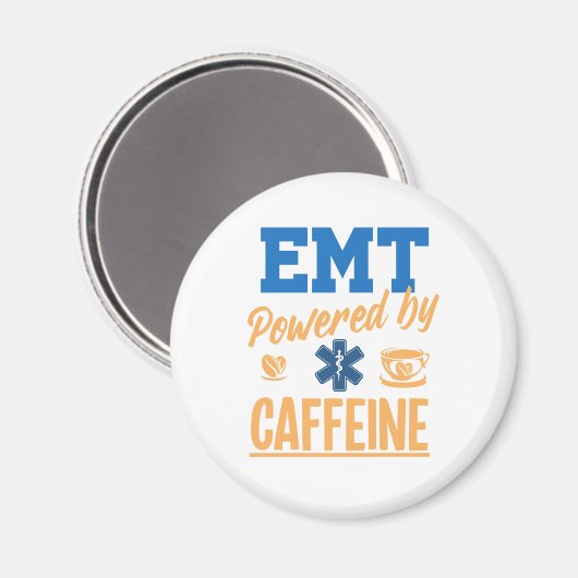 Aimant EMT Alimenté Par Caffeine Caffee Infirmière EMS Pa (Recto/Verso)