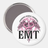 Aimant EMT Pink Caduceus (Recto/Verso)