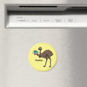 Aimant Emu avec dessin animé d'oeufs (In Situ (Lave-vaisselle))