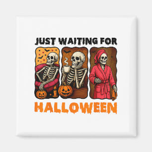 Aimant En Attente D'Halloween Funny Skeleton Éffrayant S