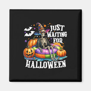 Aimant En attente d'Halloween squelette Éffrayant été