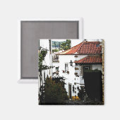 Aimant En bas de la rue à Obidos Portugal (Recto/Verso)