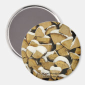 Aimant en bois d'hiver (Recto/Verso)