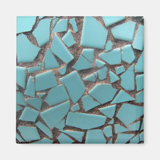 Aimant en carreaux bleus