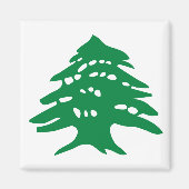 Aimant en cèdre du Liban vert (Devant)