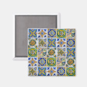 Aimant en céramique sicilienne traditionnelle (Recto/Verso)