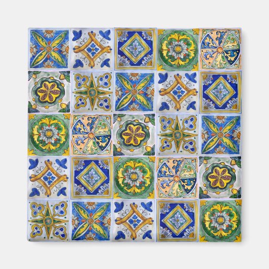 Aimant en céramique sicilienne traditionnelle (Devant)