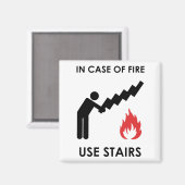 Aimant En Coque des escaliers d'incendie (Recto/Verso)