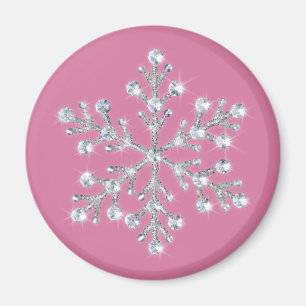 Aimant en cristal de flocon de neige