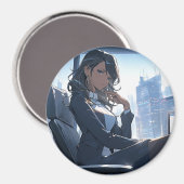 Aimant En fin d'après-midi dans mon bureau (Recto/Verso)